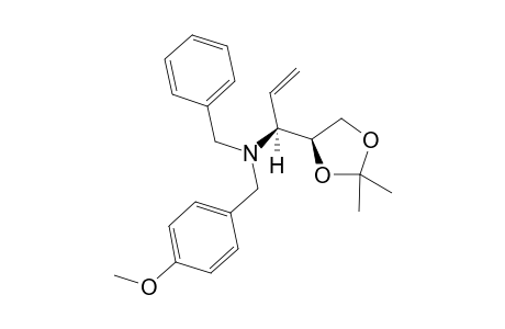 N-Benzyl-N-[1'-{2",2"-dimethyl-1",3"-(dioxolan-4"'-yl)prop-2"-enyl]}-4-methoxybenzylamine