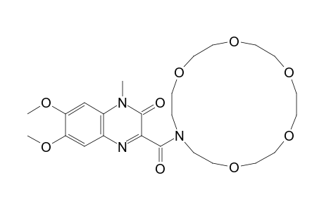 3-(1,4,7,10,13-Pentaoxa-16-azacyclooctadecane-16-carbonyl)-6,7-dimethoxy-1-methyl-2(1H)-quinoxalinone
