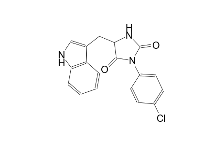 3-(4-chlorophenyl)-5-(1H-indol-3-ylmethyl)-2,4-imidazolidinedione