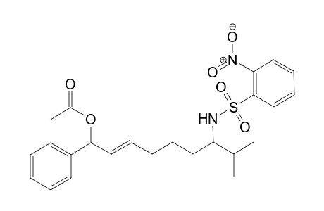 Acetic acid (E)-8-methyl-7-(2-nitro-benzenesulfonylamino)-1-phenyl-non-2-enyl ester