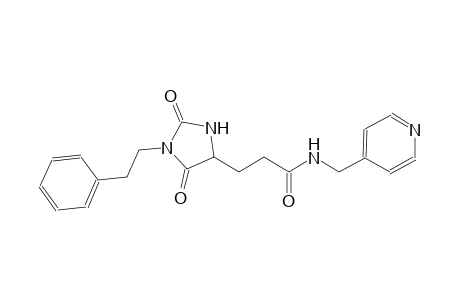 4-imidazolidinepropanamide, 2,5-dioxo-1-(2-phenylethyl)-N-(4-pyridinylmethyl)-, (4S)-