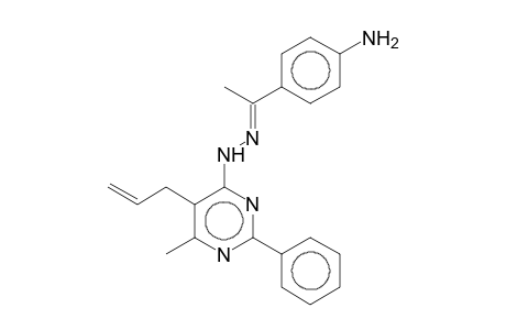(1Z)-1-(4-Aminophenyl)ethanone (5-allyl-6-methyl-2-phenyl-4-pyrimidinyl)hydrazone