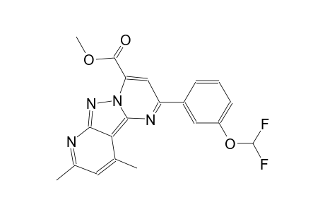pyrido[2',3':3,4]pyrazolo[1,5-a]pyrimidine-4-carboxylic acid, 2-[3-(difluoromethoxy)phenyl]-8,10-dimethyl-, methyl ester