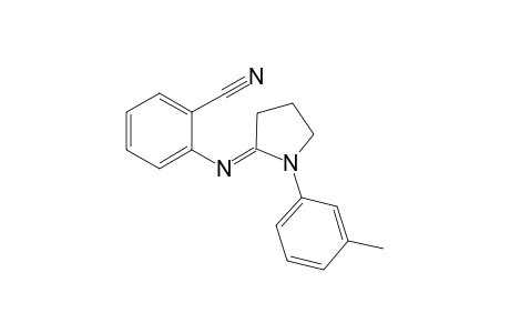 2-([(2E)-1-(3-Methylphenyl)pyrrolidinylidene]amino)benzonitrile