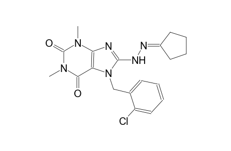 7-(2-chlorobenzyl)-8-(2-cyclopentylidenehydrazino)-1,3-dimethyl-3,7-dihydro-1H-purine-2,6-dione