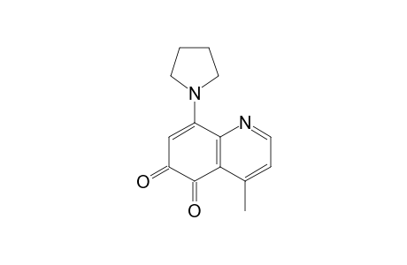 4-methyl-8-(1-pyrrolidinyl)-5,6-quinolinedione
