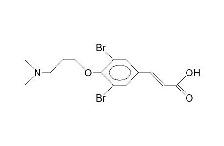 3,5-Dibromo-4-(3'-N,N-dimethyl-aminopropyloxy)-cinnamic acid