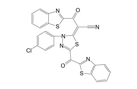 3-(4-Chlorophenyl)-5-(benzothiazol-2-yl)carbonyl-2-(benzothiazol-2-yl)carbonyl-cyanomethylene-2,3-dihydro-1,3,4-thiadiazole