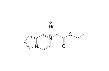 2-(2-pyrrolo[1,2-a]pyrazin-2-iumyl)acetic acid ethyl ester;bromide