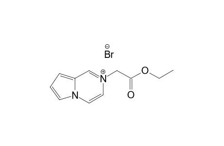 2-(2-pyrrolo[1,2-a]pyrazin-2-iumyl)acetic acid ethyl ester;bromide