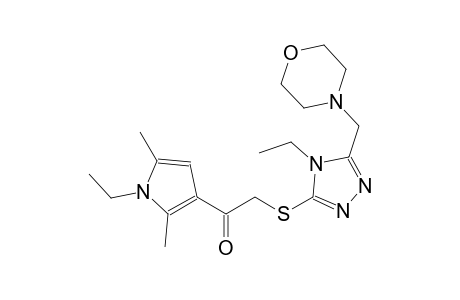 ethanone, 1-(1-ethyl-2,5-dimethyl-1H-pyrrol-3-yl)-2-[[4-ethyl-5-(4-morpholinylmethyl)-4H-1,2,4-triazol-3-yl]thio]-