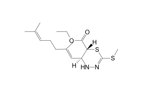 (5S,6R)-5-[(1E)-2,6-dimethylhepta-1,5-dienyl]-2-(methylthio)-5,6-dihydro-4H-1,3,4-thiadiazine-6-carboxylic acid ethyl ester