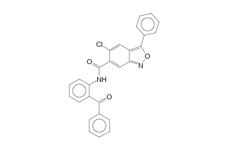 2,1-Benzisoxazole-6-carboxamide, N-(2'-benzoylphenyl)-5-chloro-3-phenyl-