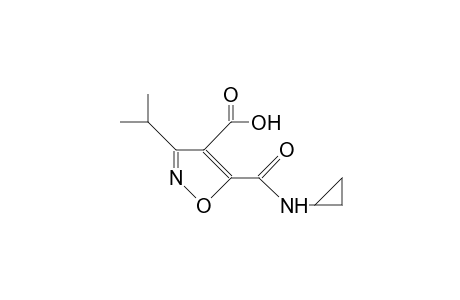 3-Isopropyl-4,5-isoxazoledicarboxylic acid, 5-N-C yclopropyl amide