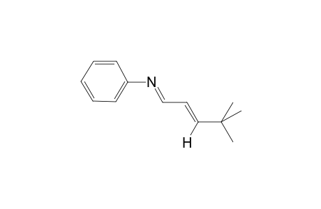 benzenamine, N-[(E,2E)-4,4-dimethyl-2-pentenylidene]-