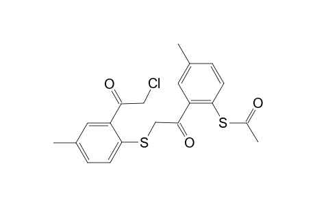 2-Acetylthio-5-methylbenzoylmethyl 2-.alpha.-chloroacetyl-4-methylphenyl sulfide