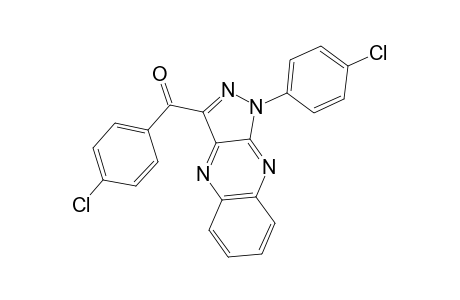 (4-chlorophenyl)-[1-(4-chlorophenyl)-3-pyrazolo[4,3-b]quinoxalinyl]methanone