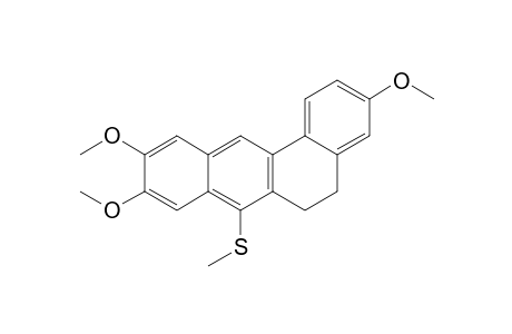 5,6-Dihydro-7-(methylthio)-3,9,10-trimethoxybenz[a]anthracene