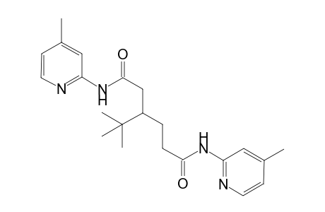 3-tert-Butyl-N,N'-bis(4-methylpyridin-2-yl)hexanediamide