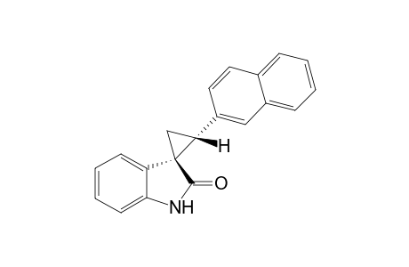 (1S,2R)-2-(naphthalen-2-yl)spiro[cyclopropane-1,3'-indolin]-2'-one