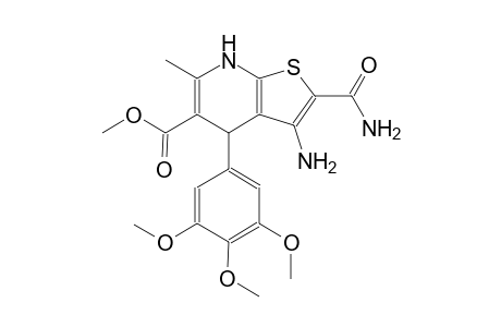 thieno[2,3-b]pyridine-5-carboxylic acid, 3-amino-2-(aminocarbonyl)-4,7-dihydro-6-methyl-4-(3,4,5-trimethoxyphenyl)-, methyl ester