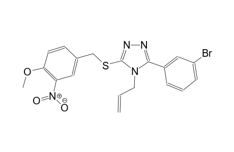 4H-1,2,4-triazole, 3-(3-bromophenyl)-5-[[(4-methoxy-3-nitrophenyl)methyl]thio]-4-(2-propenyl)-