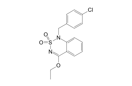 1-[(4-CHLOROPHENYL)METHYL]-4-(ETHYLOXY)-2,1,3-BENZOTHIADIAZINE-2,2-DIOXIDE