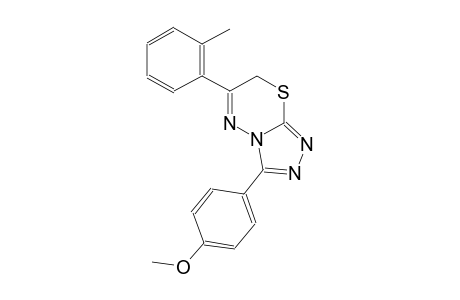 3-(4-methoxyphenyl)-6-(2-methylphenyl)-7H-[1,2,4]triazolo[3,4-b][1,3,4]thiadiazine