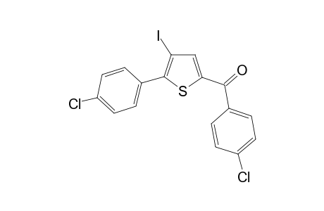 (4-Chlorophenyl)(5-(4-chlorophenyl)-4-iodothiophen-2-yl)methanone