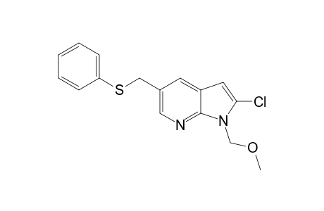 2-Chloro-1-(methoxymethyl)-5-((phenylthio)methyl)-1H-pyrrolo[2,3-b]pyridine