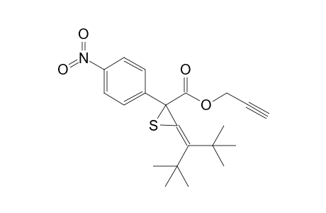 2-Propynyl 2-(Di-t-butylmethylene)-2-(p-nitrophenyl)thiirane-2-carboxylate