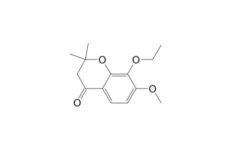 8-ethoxy-7-methoxy-2,2-dimethyl-3,4-dihydro-2H-1-benzopyran-4-one