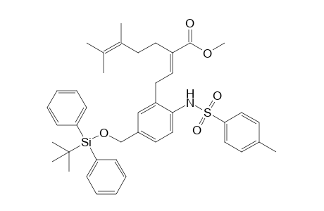 Methyl (2E)-2-[2-[5-(tert-Butyldiphenylsilyl)oxymethyl-2-(p-toluenesulfonyl)aminophenyl]ethylidene]-5,6-dimethyl-5-heptenoate