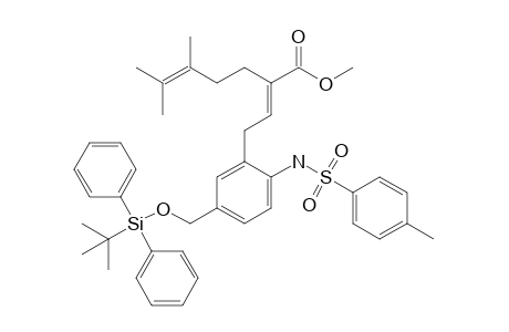 Methyl (2E)-2-[2-[5-(tert-Butyldiphenylsilyl)oxymethyl-2-(p-toluenesulfonyl)aminophenyl]ethylidene]-5,6-dimethyl-5-heptenoate