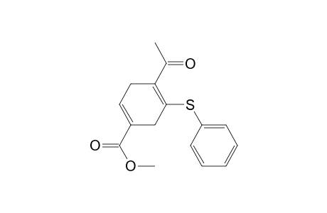 Methyl 4-acetyl-5-(phenylthio)-1,4-cyclohexadienecarboxylate
