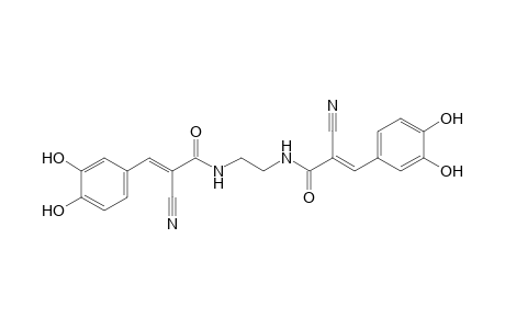 (E)-2-cyano-N-[2-[[(E)-2-cyano-3-(3,4-dihydroxyphenyl)-1-oxoprop-2-enyl]amino]ethyl]-3-(3,4-dihydroxyphenyl)-2-propenamide