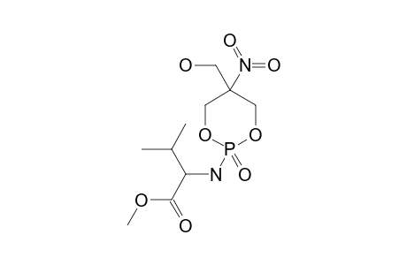 METHYL-2-[[5-(HYDROXYMETHYL)-5-NITRO-2-OXIDO-1,3,2-DIOXAPHOSPHINAN-2-YL]-AMINO]-3-METHYLBUTANOATE