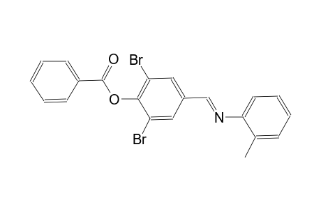phenol, 2,6-dibromo-4-[(E)-[(2-methylphenyl)imino]methyl]-, benzoate (ester)