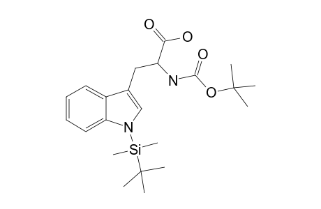 N(.alpha.)-(tert-butoxycarbonyl)-N(.epison.)-tert-butyldimethylsilyl)-D-tryptophan