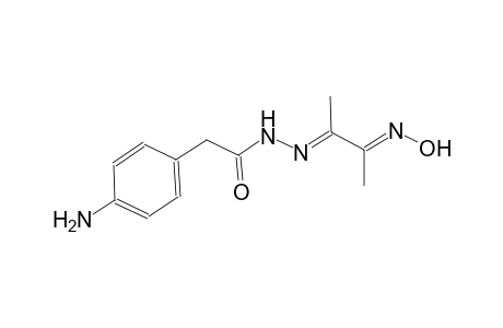 benzeneacetic acid, 4-amino-, 2-[(E,2E)-2-(hydroxyimino)-1-methylpropylidene]hydrazide