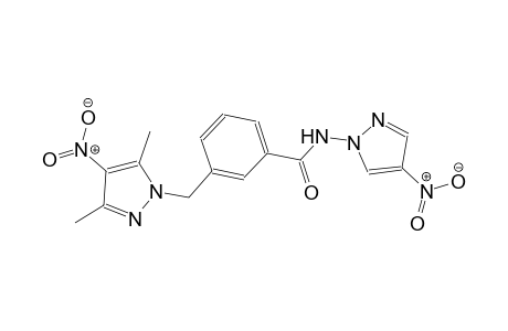 3-[(3,5-dimethyl-4-nitro-1H-pyrazol-1-yl)methyl]-N-(4-nitro-1H-pyrazol-1-yl)benzamide
