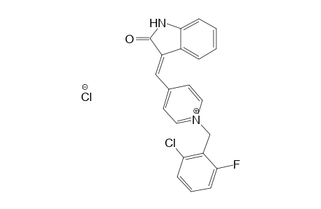 (E)-1-(2-Chloro-6-Fluorobenzyl)-4-((2-oxoindolin-3-ylidene)methyl)pyridinium chloride