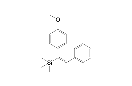 (E)-1-Phenyl-2-trimethylsilyl-2-(4-methoxyphenyl)ethene