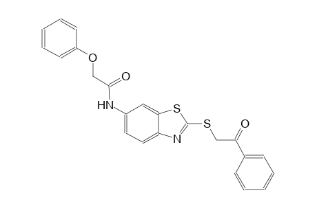 N-{2-[(2-oxo-2-phenylethyl)sulfanyl]-1,3-benzothiazol-6-yl}-2-phenoxyacetamide
