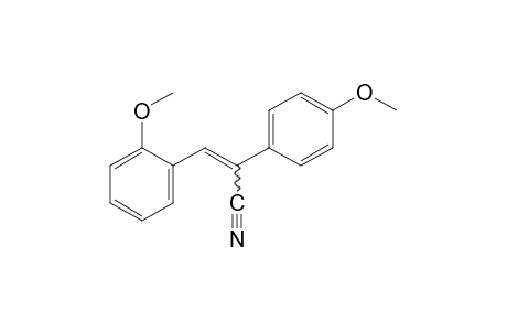 3-(o-methoxyphenyl)-2-(p-methoxyphenyl)acrylonitrile