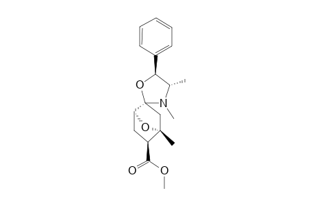 (1S,4S,5S)/(1R,4R,5R)-METHYL-3',4,4'S-TRIMETHYL-5'S-PHENYLSPIRO-[7-OXA-BICYCLO-[2.2.1]-HEPTANE-2,2'-[1,3]-OXAZOLIDINE-5-CARBOXYLATE
