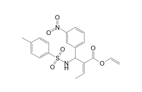 (E)-2-[(3-Nitrophenyl)(toluene-4-sulfonylamino)methyl]but-2-enoic acid vinyl ester