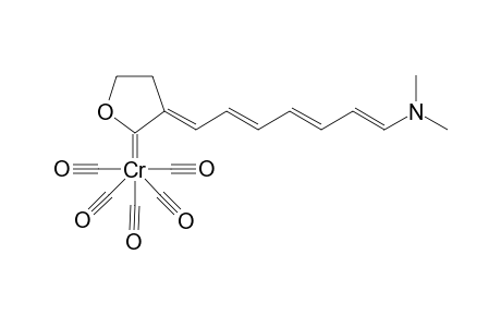 Pentacarbonyl-{(E)-3-[(E,E,E)-7'-(N,N-dimethylamino)penta-2',4',6'-trienylidene]-1-oxacyclopentan-2-ylidene)-chromium]
