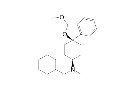 cis-N-(Cyclohexylmethyl)-3-methoxy-N-methyl-3H-spiro[[2]benzofuran-1,1'-cyclohexan]-4'-amine