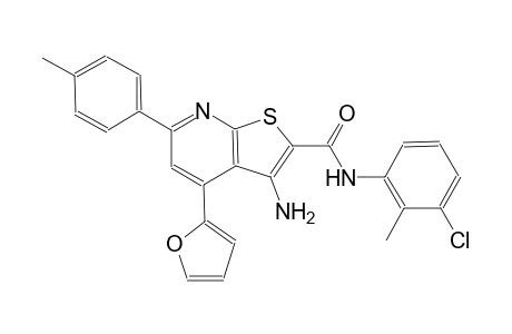 thieno[2,3-b]pyridine-2-carboxamide, 3-amino-N-(3-chloro-2-methylphenyl)-4-(2-furanyl)-6-(4-methylphenyl)-